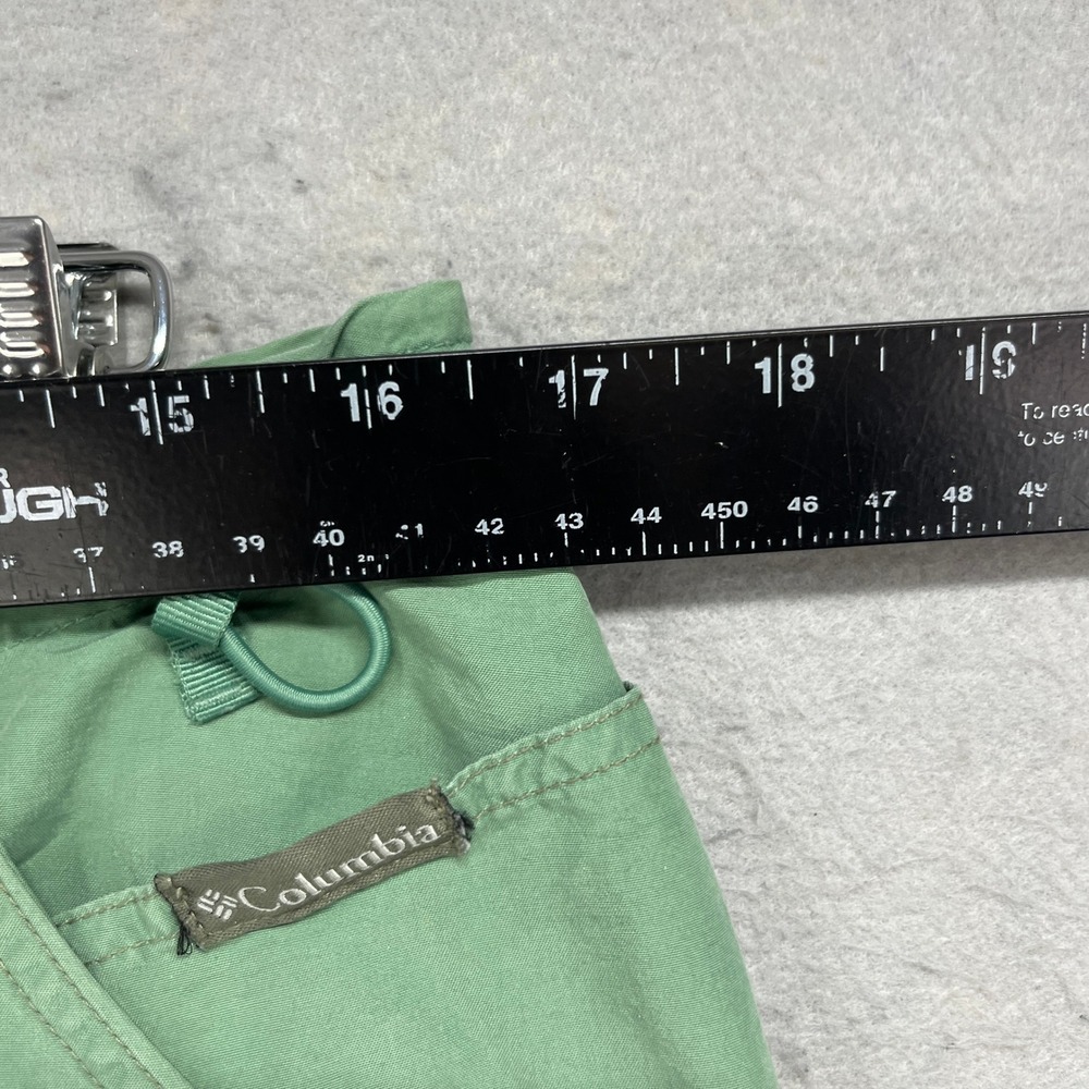 Columbia Shorts Women Medium Green Gorpcore Granola Outdoor Utility Hiking Trail - Picture 4 of 8